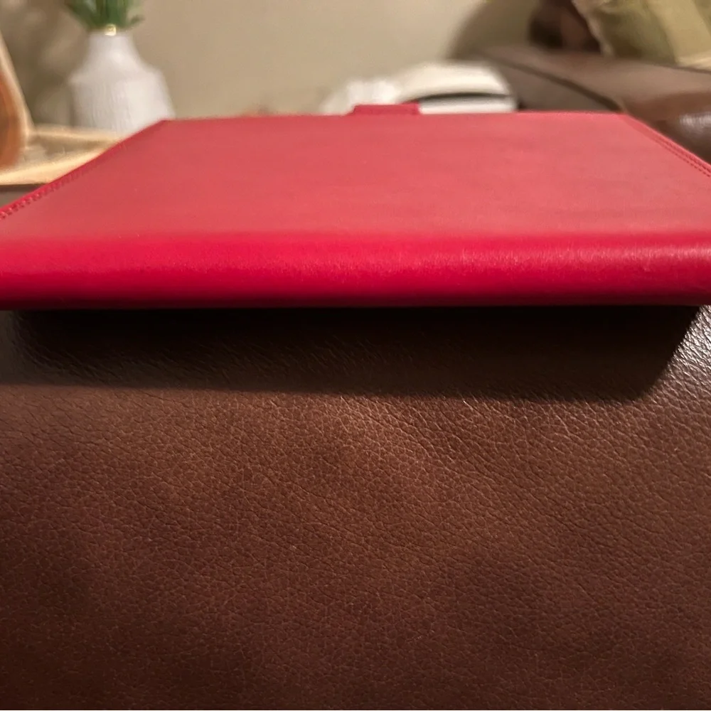 Franklin Covey Red Leather Card holder